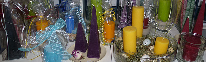 Geschenkideen mit Kerzen in allen Formen und Farben